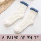 x5 Chaussettes pilou pilou pastel