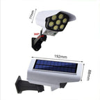 Lampe LED solaire rotative avec système PIR