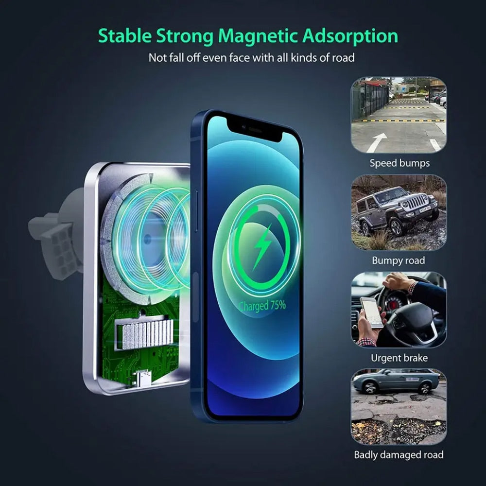 Chargeur Magnétique 15w Charge Rapide