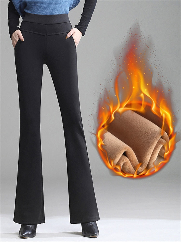 Legging évasé intérieur polaire