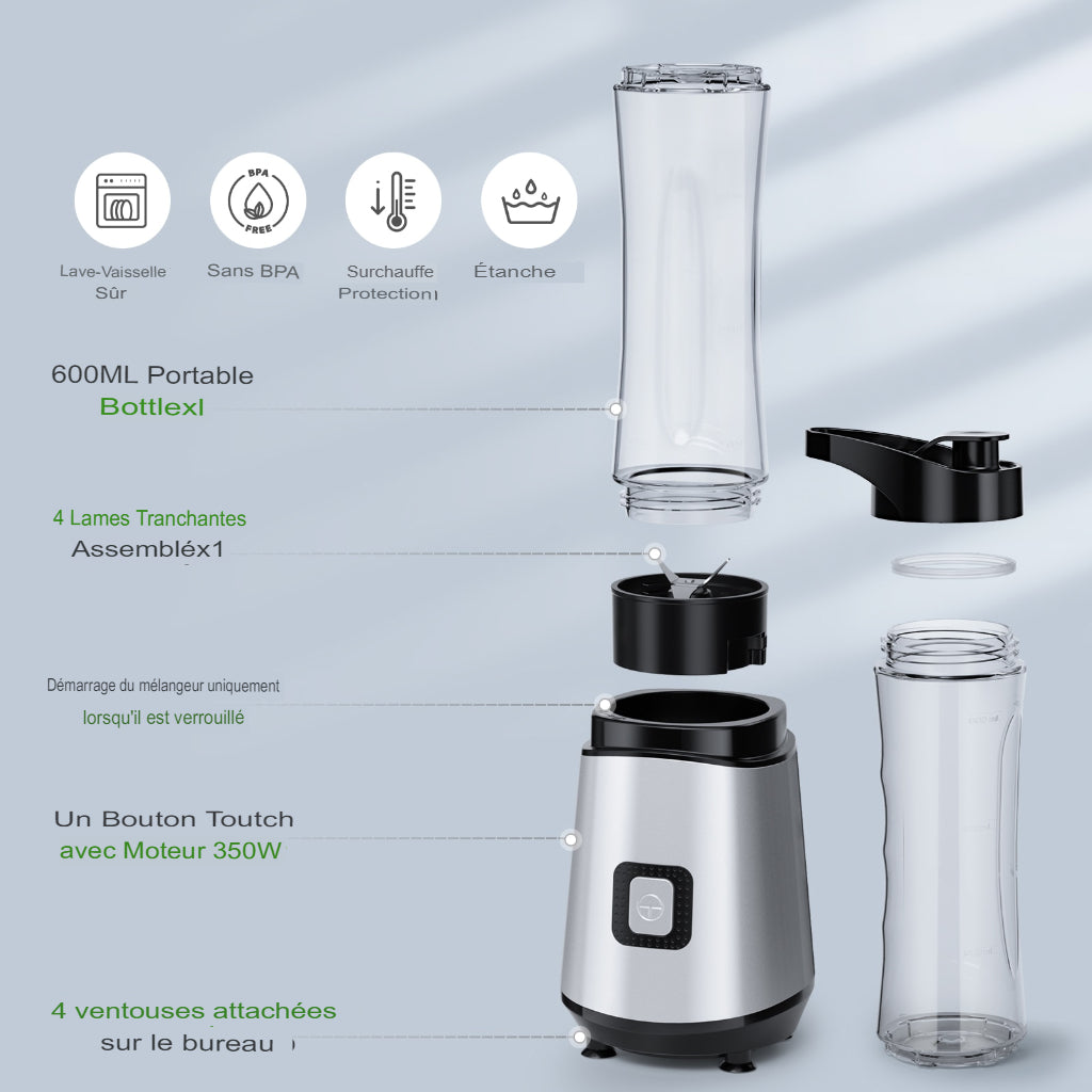 Blender + 2 bouteilles offertes