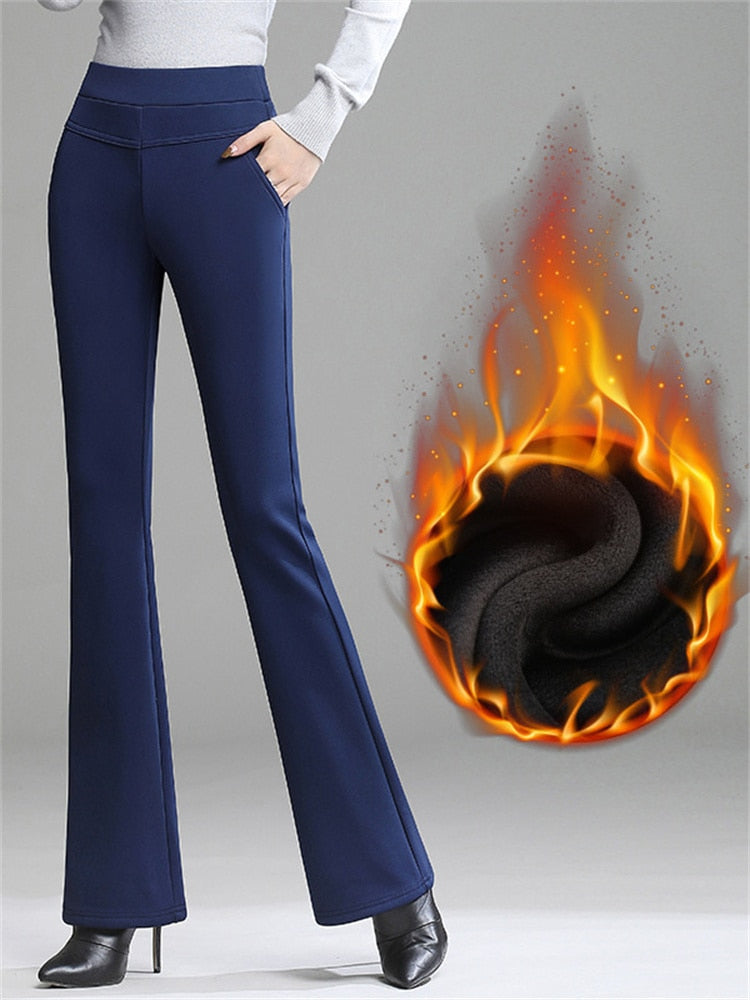 Legging évasé intérieur polaire