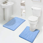 Alfombrillas de baño antideslizantes de 2 piezas