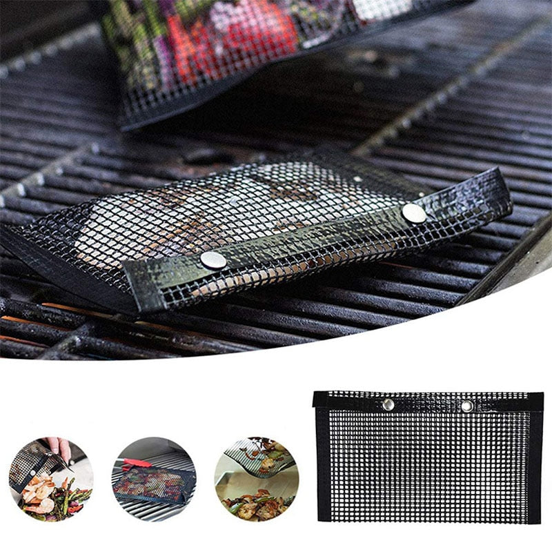 2x Sacs de cuisson en maille pour BBQ