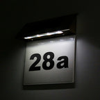 Numéro de maison LED solaire