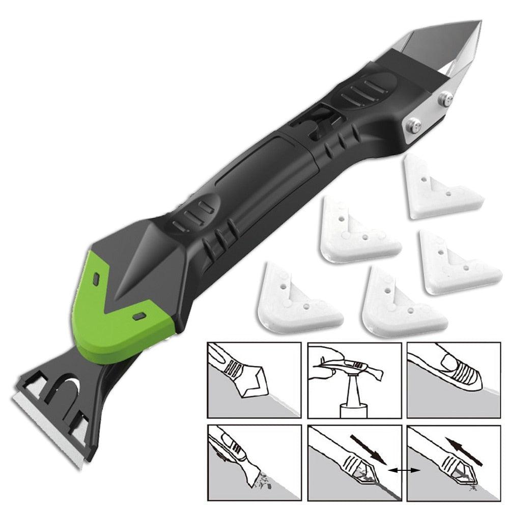 Outils 5 en 1 de calfeutrage en silicone