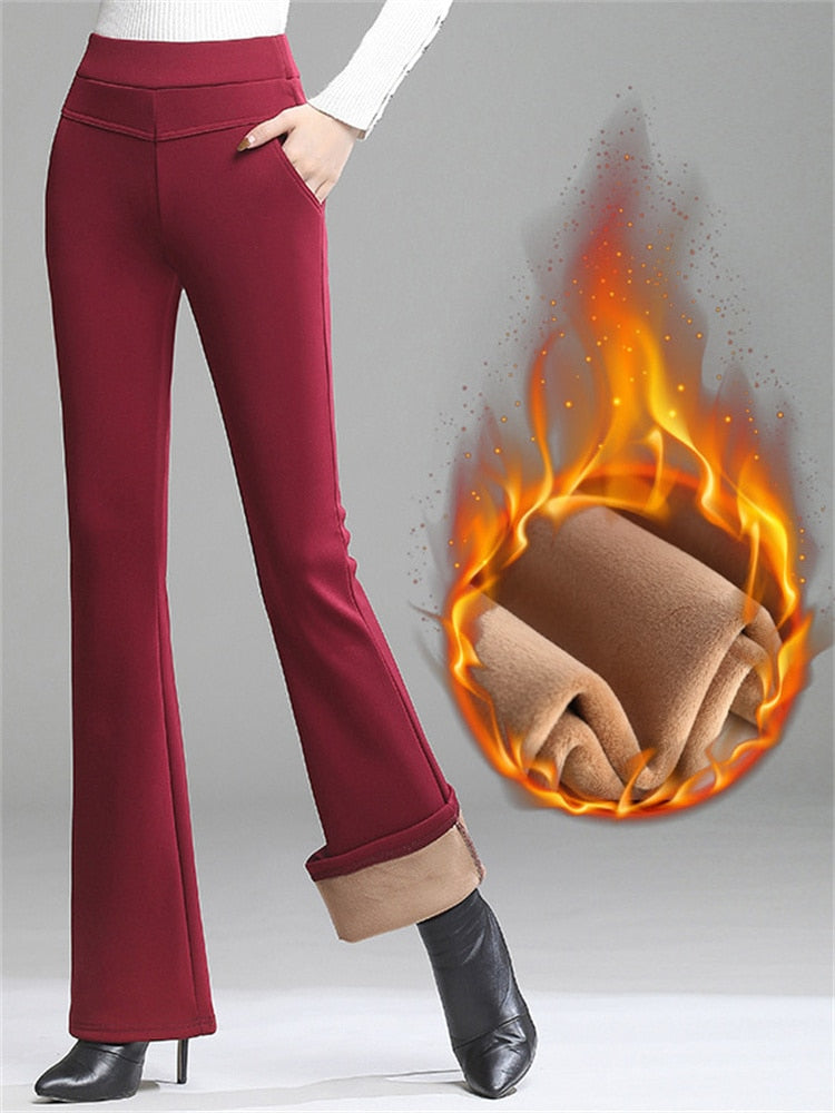 Legging évasé intérieur polaire