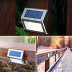 Lot de 4 Appliques LED solaires pour clôture  