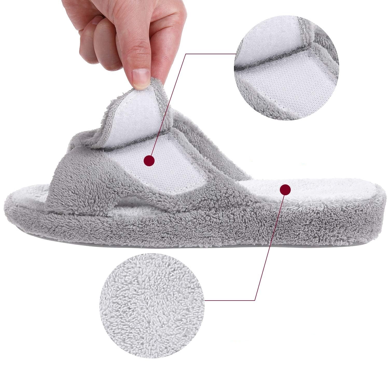 Claquettes d'hiver scratch - Douces et moelleuses