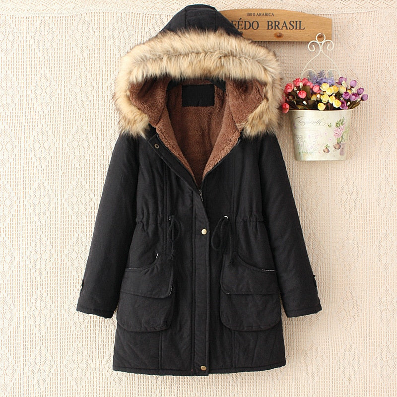 Parka cintrée à capuche - Femme