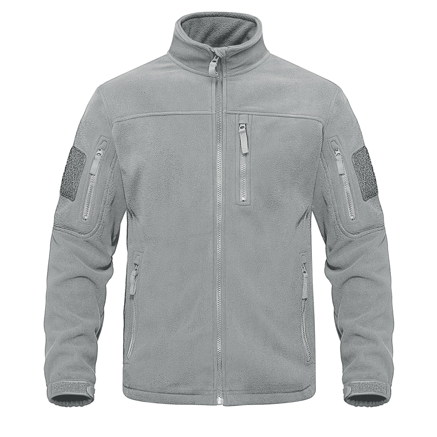 Military Fleece Jacket with Zippered Pockets