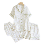 Ensemble 3PCS pyjama d'été vintage