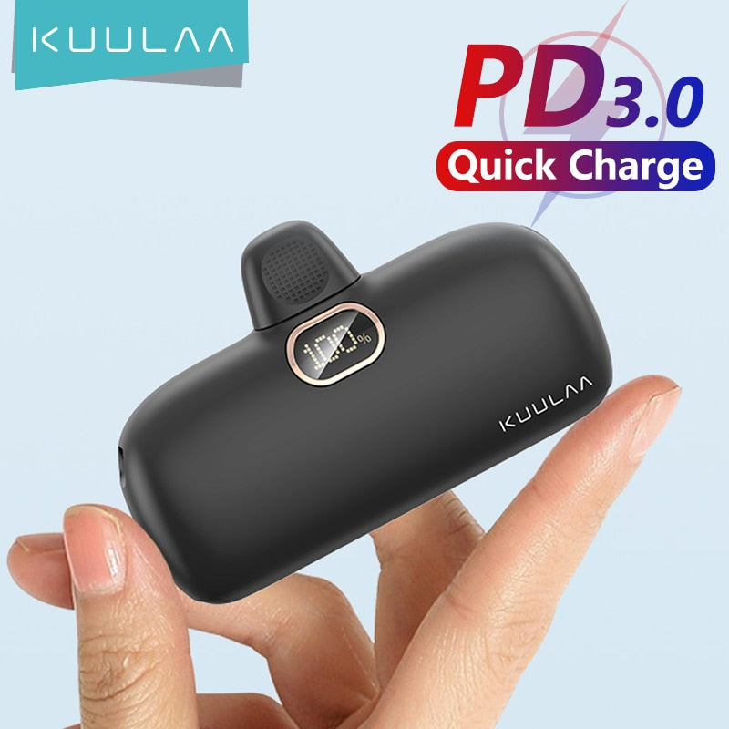 Mini batterie externe - Charge rapide