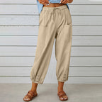 Pantalon ample droit à jambe large pour femmes
