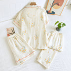 Ensemble 3PCS pyjama d'été vintage