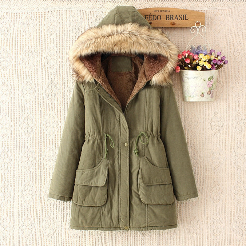 Parka cintrée à capuche - Femme