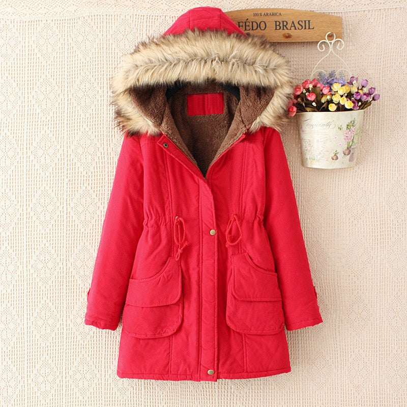 Parka cintrée à capuche - Femme