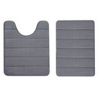 Alfombrillas de baño antideslizantes de 2 piezas