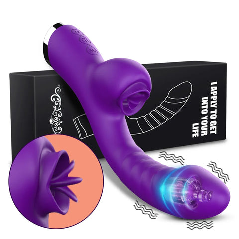 CANDY LUSH - Vibromasseur 2 en 1 - 20 modes de plaisir intense