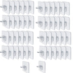 Lot de 50 Supports d'étagère autoadhésifs