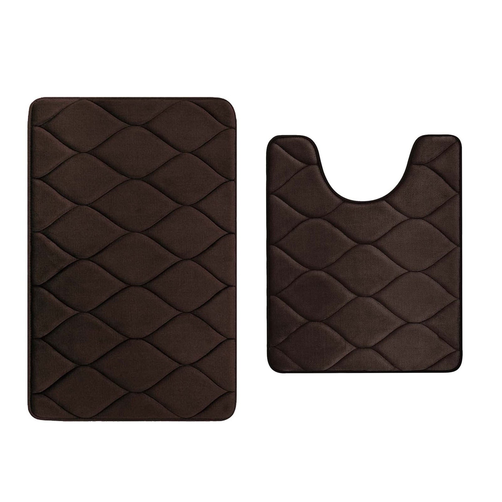 Tapis de salle de bain 2 pièces - antidérapants