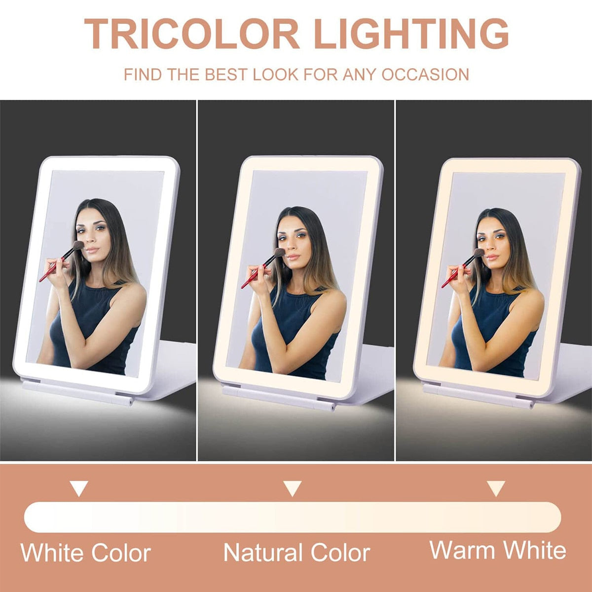 Miroir LED de voyage