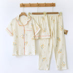 Ensemble 3PCS pyjama d'été vintage