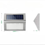 Lot de 4 Appliques LED solaires pour clôture  