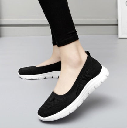 Ballerines sportives en maille respirante