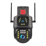 Caméra de Surveillance à double lentille avec vision nocturne et alarme