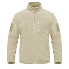 Military Fleece Jacket with Zippered Pockets