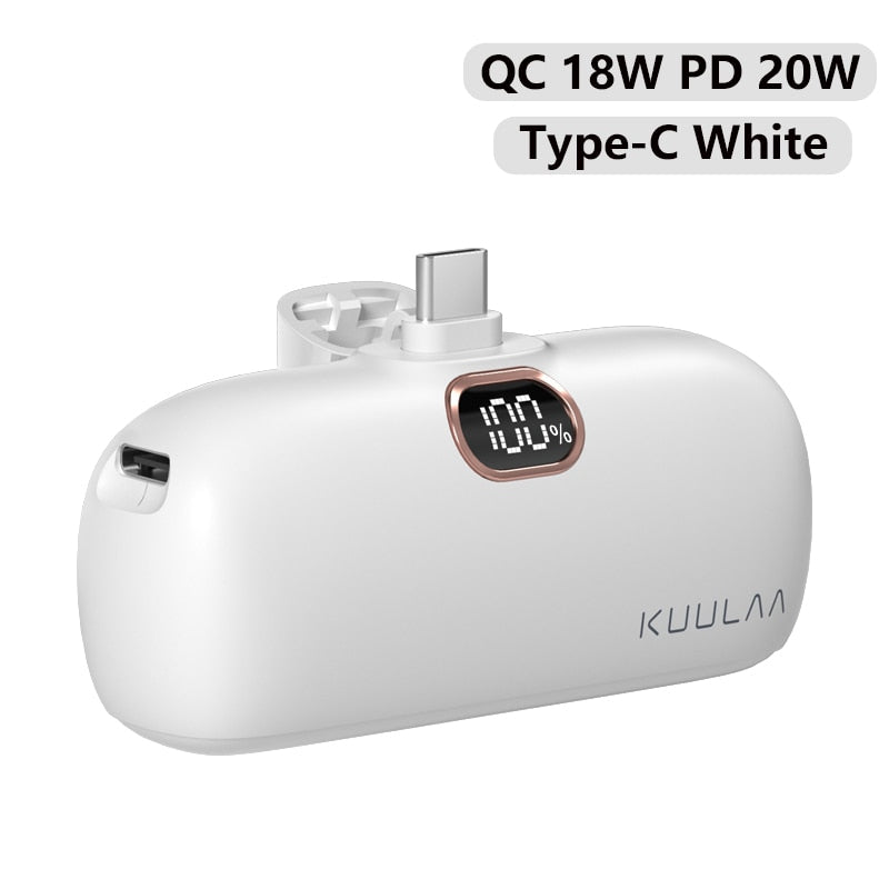 Mini batterie externe - Charge rapide