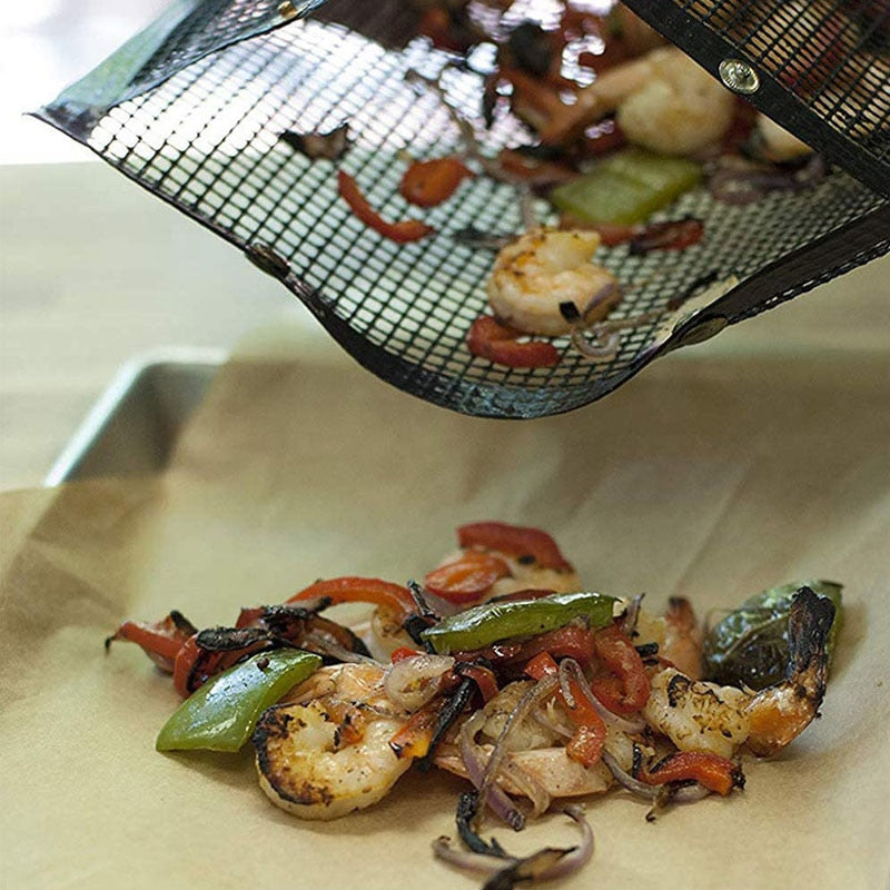 2x Sacs de cuisson en maille pour BBQ