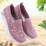 Mocassins respirants à motif floral