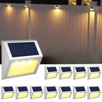 Lot de 4 Appliques LED solaires pour clôture  