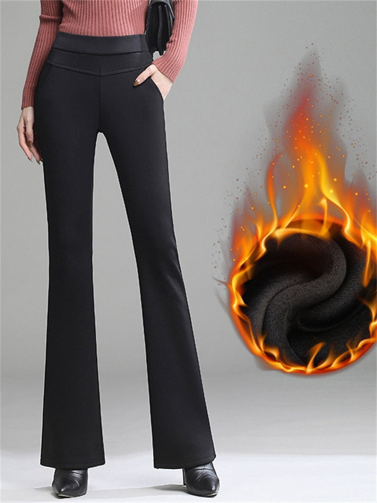 Legging évasé intérieur polaire