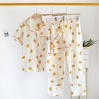 Ensemble 3PCS pyjama d'été vintage