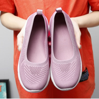 Ballerines sportives en maille respirante