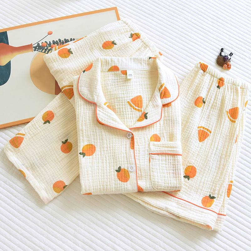 Ensemble 3PCS pyjama d'été vintage