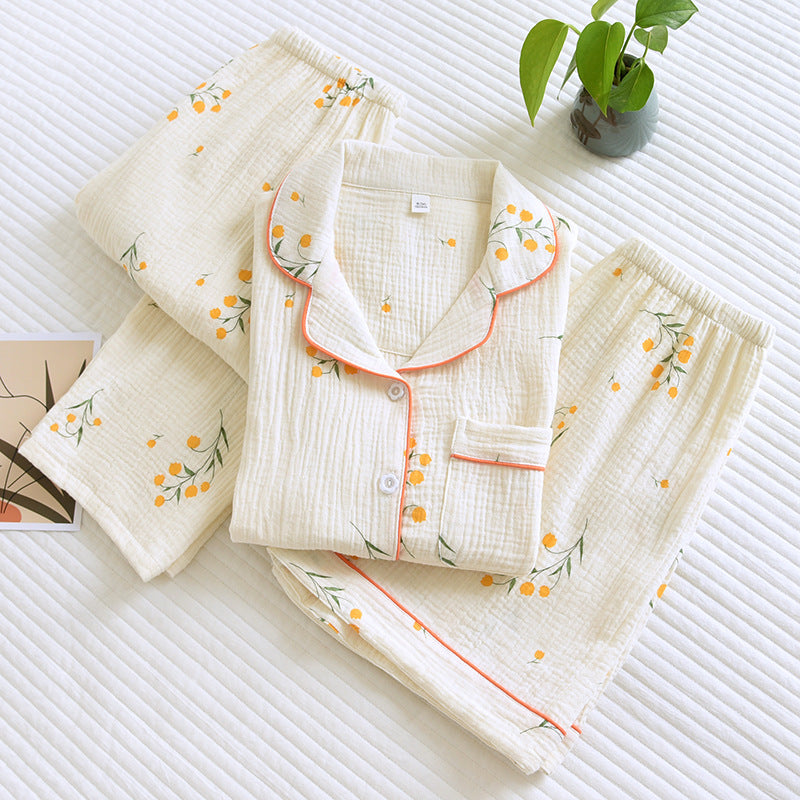 Ensemble 3PCS pyjama d'été vintage