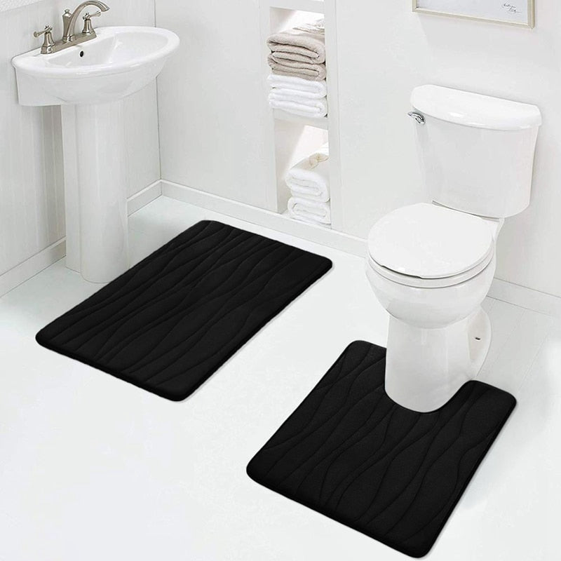 Tapis de salle de bain 2 pièces - antidérapants