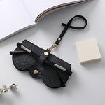 Pochette pour lunettes en cuir souple