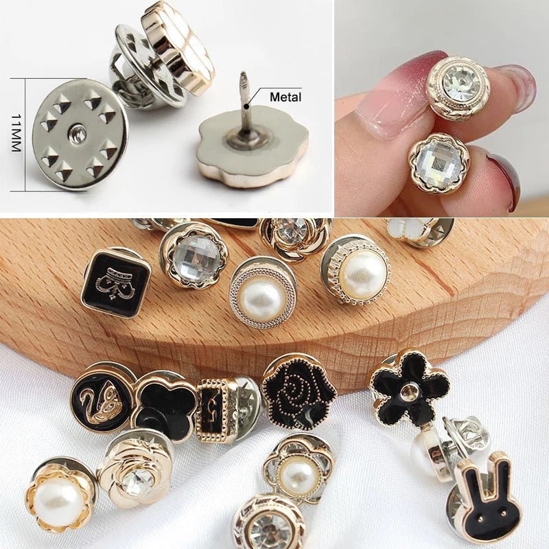 Ensemble de Boutons de Broche en Perles (20 pièces)