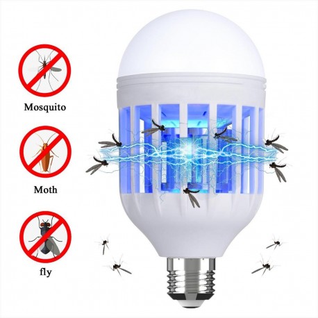 2X Ampoules anti-moustiques 2 en 1