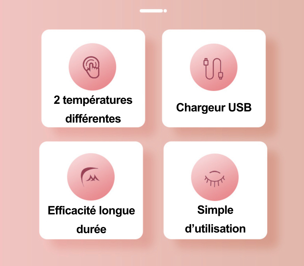 Recourbe cil chauffant