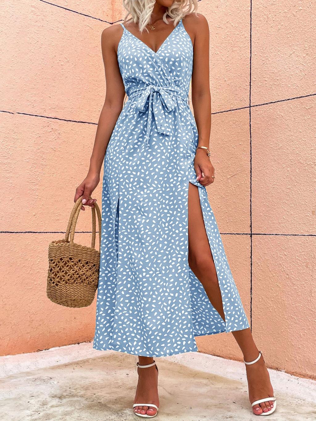 Robe d'été longue à fente - Collection 2023