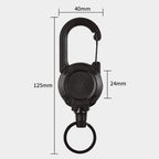 Porte-clés tactique anti-vol rétractable