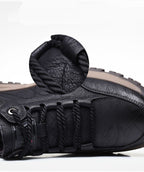 Chaussures faciles à enfiler en cuir résistant